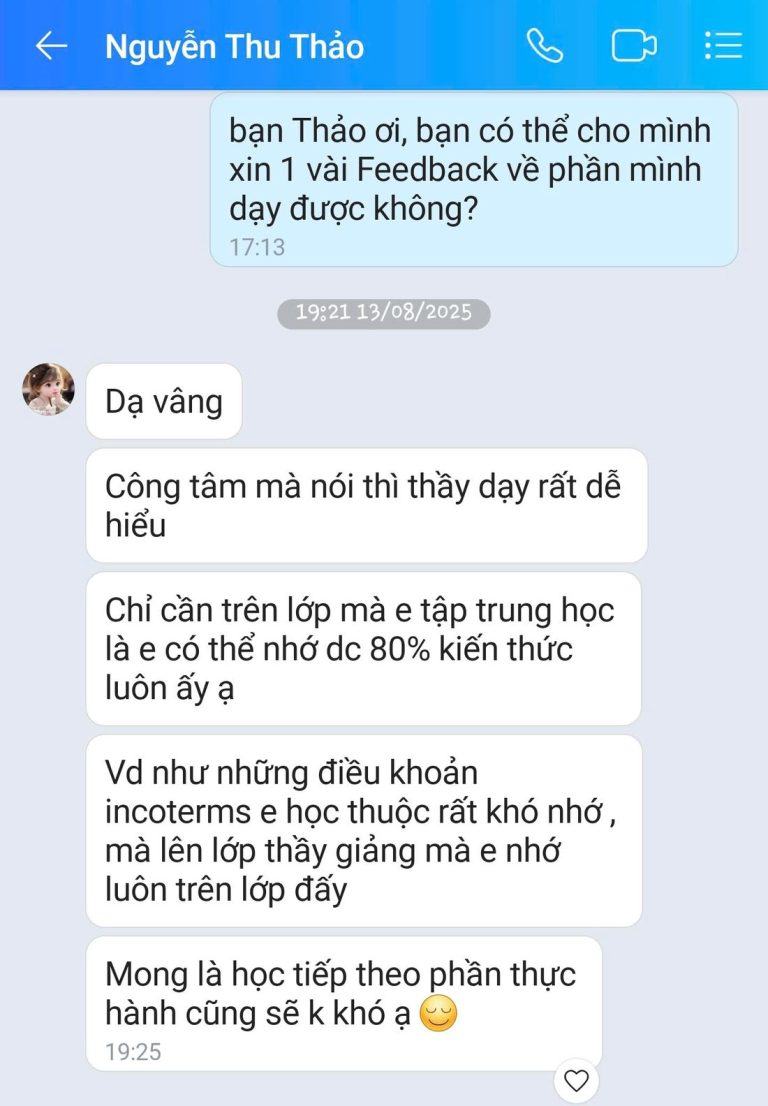 Tin nhắn Zalo - học viên GREENTRI chia sẻ cảm nhận về khóa học (8)
