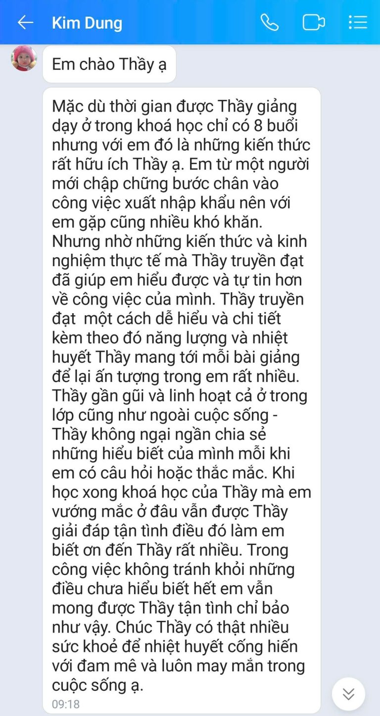 Tin nhắn Zalo - học viên GREENTRI chia sẻ cảm nhận về khóa học (18)