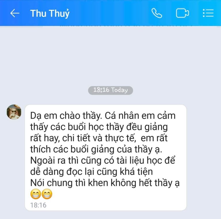 Tin nhắn Zalo - học viên GREENTRI chia sẻ cảm nhận về khóa học (22)