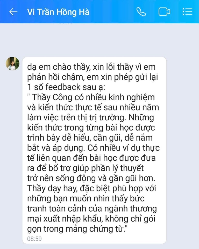 Tin nhắn Zalo - học viên GREENTRI chia sẻ cảm nhận về khóa học (24)