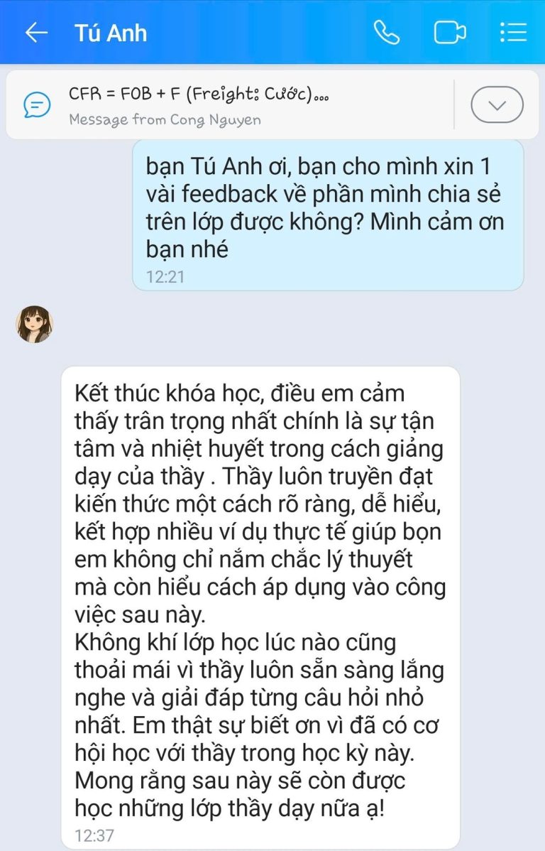 Tin nhắn Zalo - học viên GREENTRI chia sẻ cảm nhận về khóa học (25)