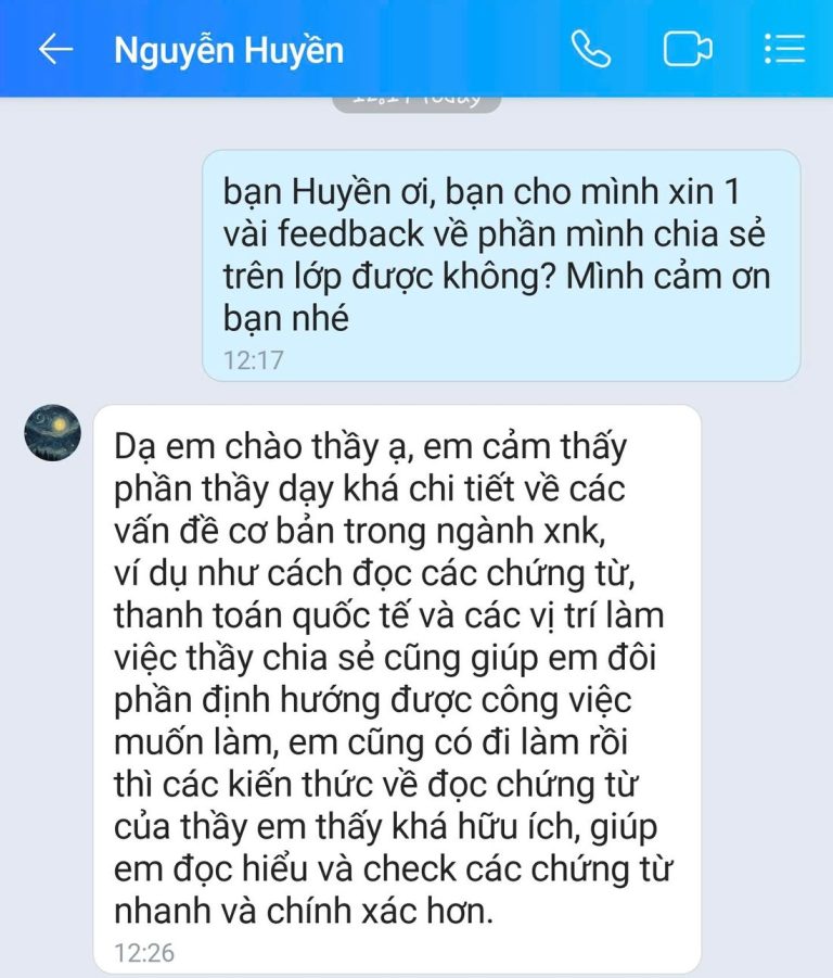 Tin nhắn Zalo - học viên GREENTRI chia sẻ cảm nhận về khóa học (28)