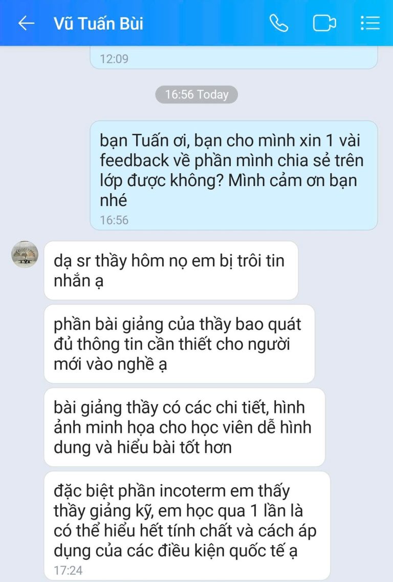 Tin nhắn Zalo - học viên GREENTRI chia sẻ cảm nhận về khóa học (38)